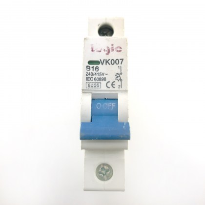 Logic VK007 B16 16A 16 Amp MCB Circuit Breaker Type B